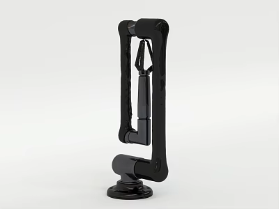 Smart Robotic Arm Machine With Black Multi Joint Structure And Stable Base 3d model