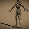 Game Movie Mummy Character With Bandaged Body And Ancient Egyptian Features
