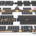 Parking Lot Design With Multiple Layouts Colored Zones Parking Spaces And Traffic Signs