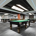 Modern Billiard Room 3d model