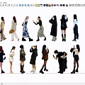 Group of People in Stylish Outfits with Different Poses and Fashion Styles