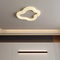 Modern Cloud Shaped Ceiling Light With Minimalist Ceiling Design And Warm Glow 3d model