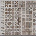 Traditional Lattice Windows With Various Decorative Wooden Carved Patterns And Designs