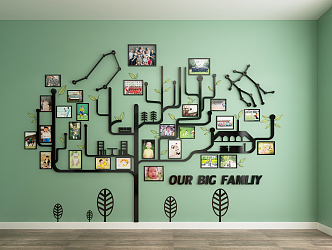 Modern Photo Wall Decoration Wall Hanging 3d model