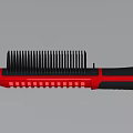 Smart Machine Curling Brush In Red And Black With Buttons And Indicator Lights 3d model