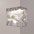 Modern Gypsum Wall Lamp Clouds Rabbit 3d model