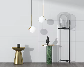 Modern round several sides several combinations 3d model
