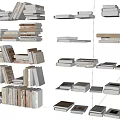 Diverse Stacked Books And Magazines Collection With Various Sizes And Covers