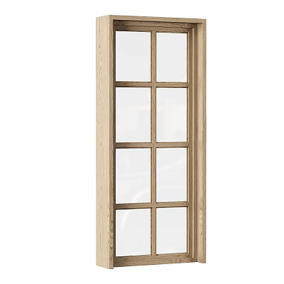 modern window wood window modern wood window 3d model
