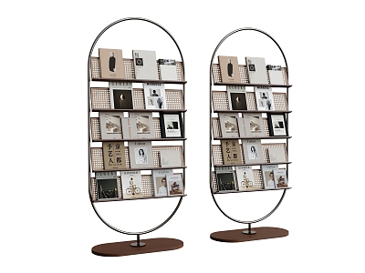 Bookshelf Storage Rack Decorative Wall Shelf Book Ornaments model