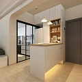 Modern Open Concept Living Dining Room Interior With Sofa Coffee Table Dining Table And Chairs