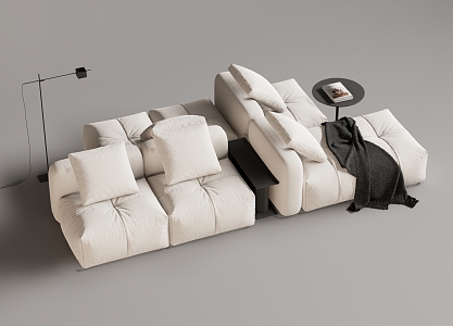 Modern Multiplayer Sofa Module Sofa Back-to-Back Sofa 3d model