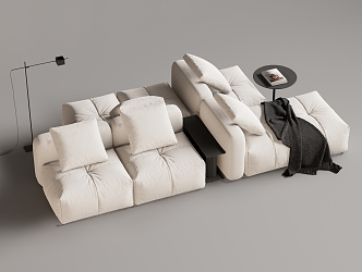 Modern Multiplayer Sofa Module Sofa Back-to-Back Sofa 3d model