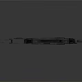 Vintage Submachine Gun Classic Design With Metal Barrel Stock And Magazine