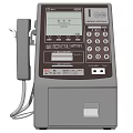 Vintage Digital Communication Device With Display Screen Handset Keypad And Slot Interface