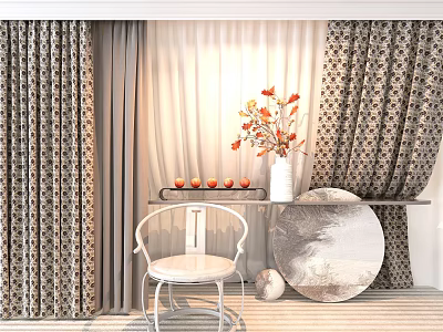 Curtains 3d model