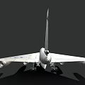 U.S. Air Force Gray Tactical Fighter Jet With Underwing Mounted Missiles 3d model