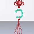 Red And Green Decorative Floor Lamp With Slim Stand And Artistic Modern Design