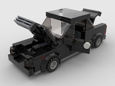 LEGO toy blocks sedan car vehicle 3d model