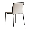 Modern Dining Chairs With Leather Seats Metal Frames And Beige Brown Upholstery Designs