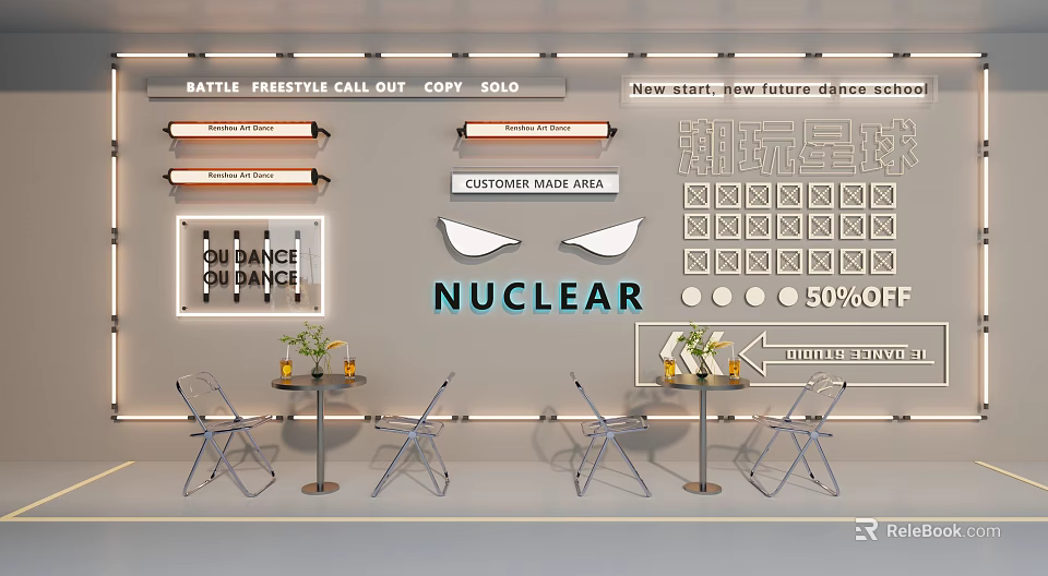 Key Road Infrastructure Elements Including Traffic Signs Lights And Safety Barriers 3d model