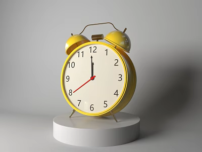 Modern alarm clock 3d model Modern alarm clock 3d model