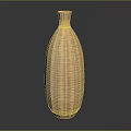 Handcrafted Woven Rattan Vase For Elegant Home Decor And Interior Design