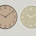 modern wall clock combination clock wall clock 3d model