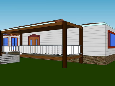 American style villa 3d model American style villa 3d model