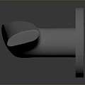 Modern Smooth Metal Door Handle With Ergonomic Grip For Home Use