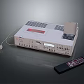 Vintage Cassette Recorder With Red Digital Display Buttons Remote Control And Cassette Tape