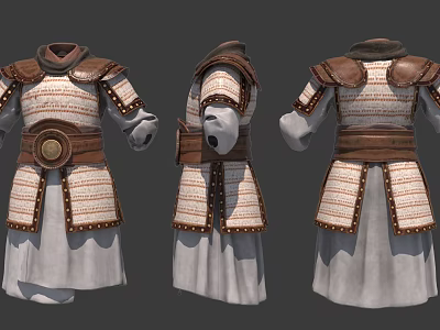 Ancient Warrior Armor Armor Costume Military Warrior 3d model