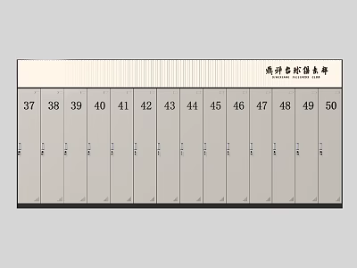 Standard Height And Weight Measurement Chart With Number Scale From 37 To 50 3d model