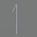 Industrial Mechanical Bracket with Slim Metal Frame and Blue Top Component