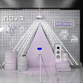 Huawei Exhibition Display Technology Display Suning Hall Interaction 3d model