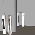 Modern Tower Style Air Cooler Fans With White Gold Design And Multiple Models