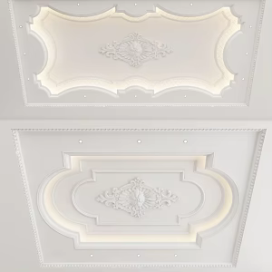 European-style ceiling 3d model