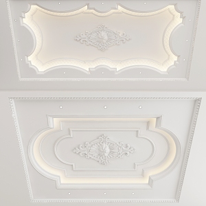 European-style ceiling 3d model