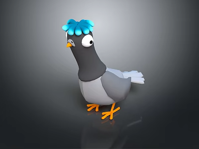 bird game animal cartoon animal realistic animal 3d model