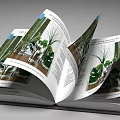 Beautiful Open Magazine Pages Featuring Plant Photos And Detailed Text Content