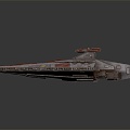 Modern Battleship Starship Space Battleship Sci-Fi Battleship 3d model