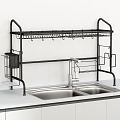 Modern Draining Rack Kitchen Supplies Storage Rack Chopping Board Spatula Washstand 3d model