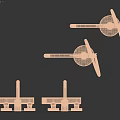Modern Round Chrome Faucet Set Including Handheld Fixed Components 170mm 254mm Sizes