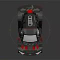 Audi Stylish Electric Toy Off road Vehicle With Red Accents And Large Wheels