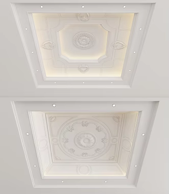 European-style ceiling 3d model