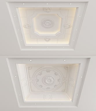 European-style ceiling 3d model