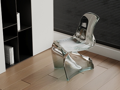 modern acrylic leisure chair 3d model