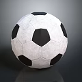 Classic Black And White Soccer Ball With Hexagonal Pattern And Textured Surface For Sports