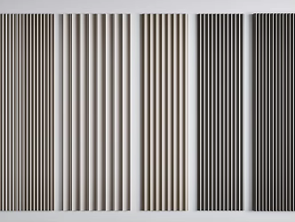 Modern wall panel wood grid wall panel 3d model