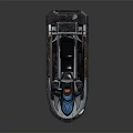 Tactical Patrol Jet Ski With Black Blue Color Scheme Seat Console Roof Antenna And Equipment